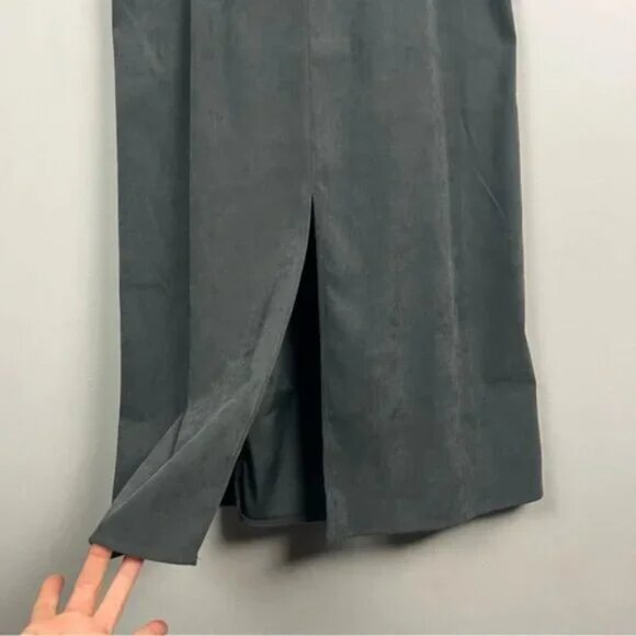 Vintage Jenna Lane New York Pinafore Dress Size S Midi Front Slit Buttons - Picture 7 of 7